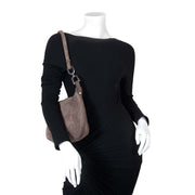 skip the waitinglist Delvaux Nubuck Brown Shoulder Bag