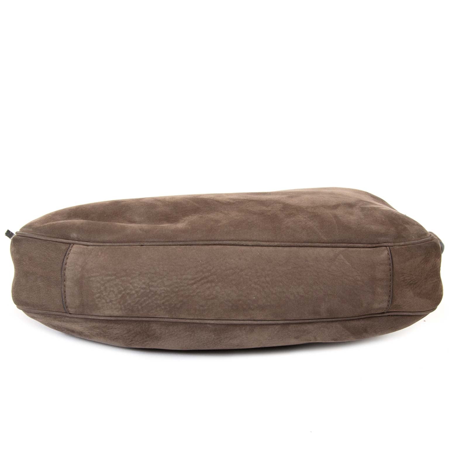 Delvaux Nubuck Brown Shoulder Bag
