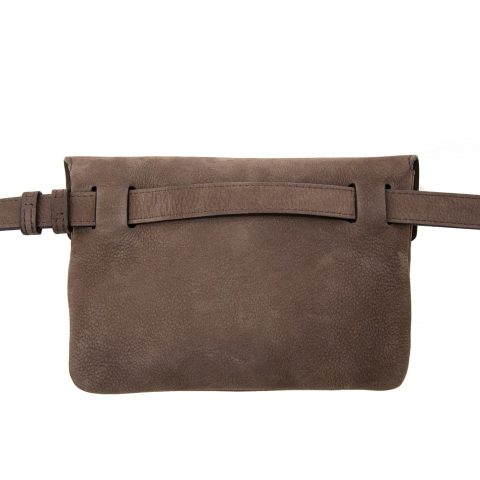 Achetez Delvaux Brun Nubuck Taille Ceinture Sac en ligne chez Labellov.com