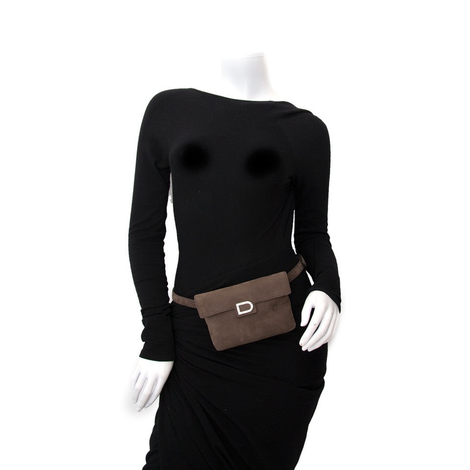 Delvaux Brown Nubuck Waist Belt Bag at the best price 2017
