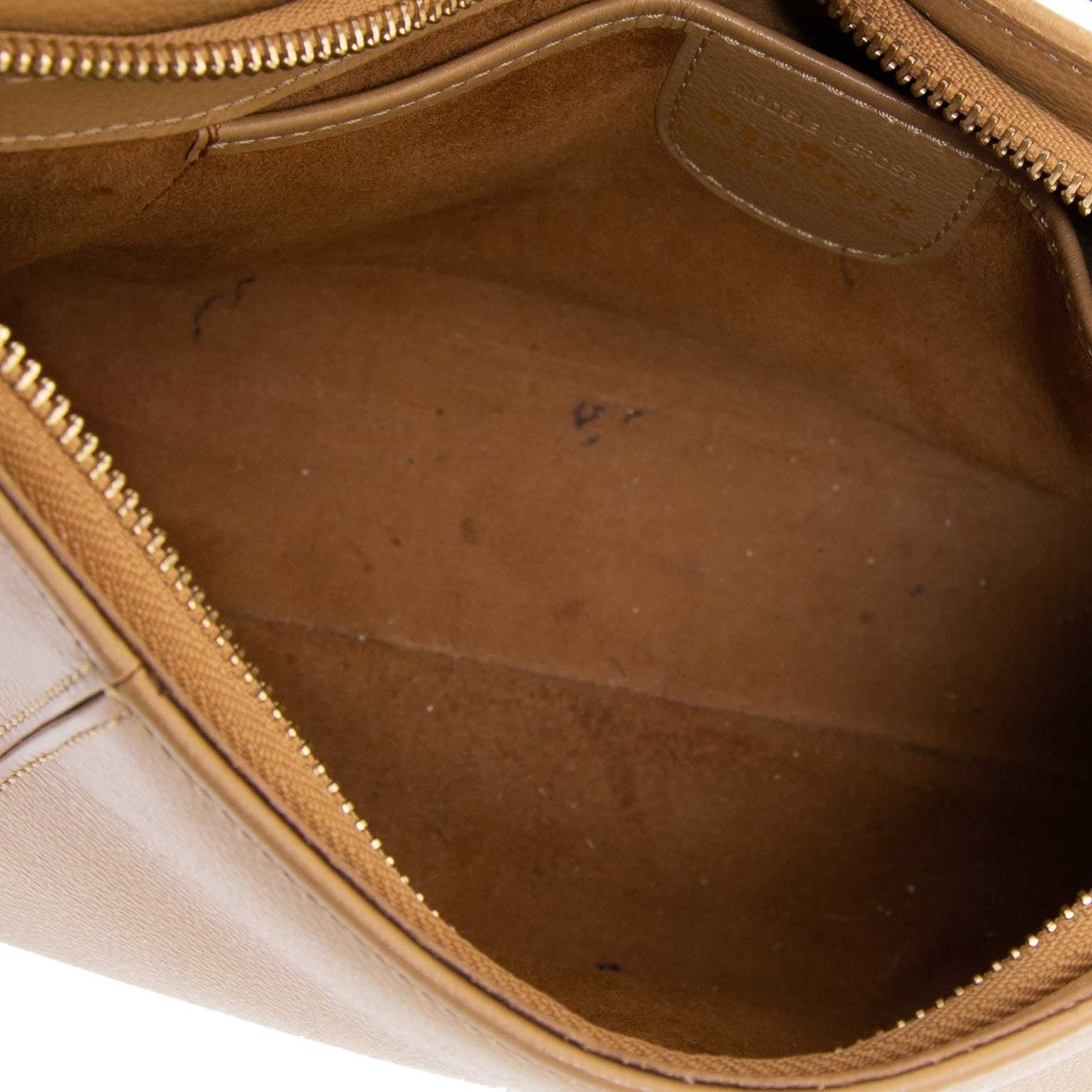 Sac bandoulière Delvaux Beige Desir