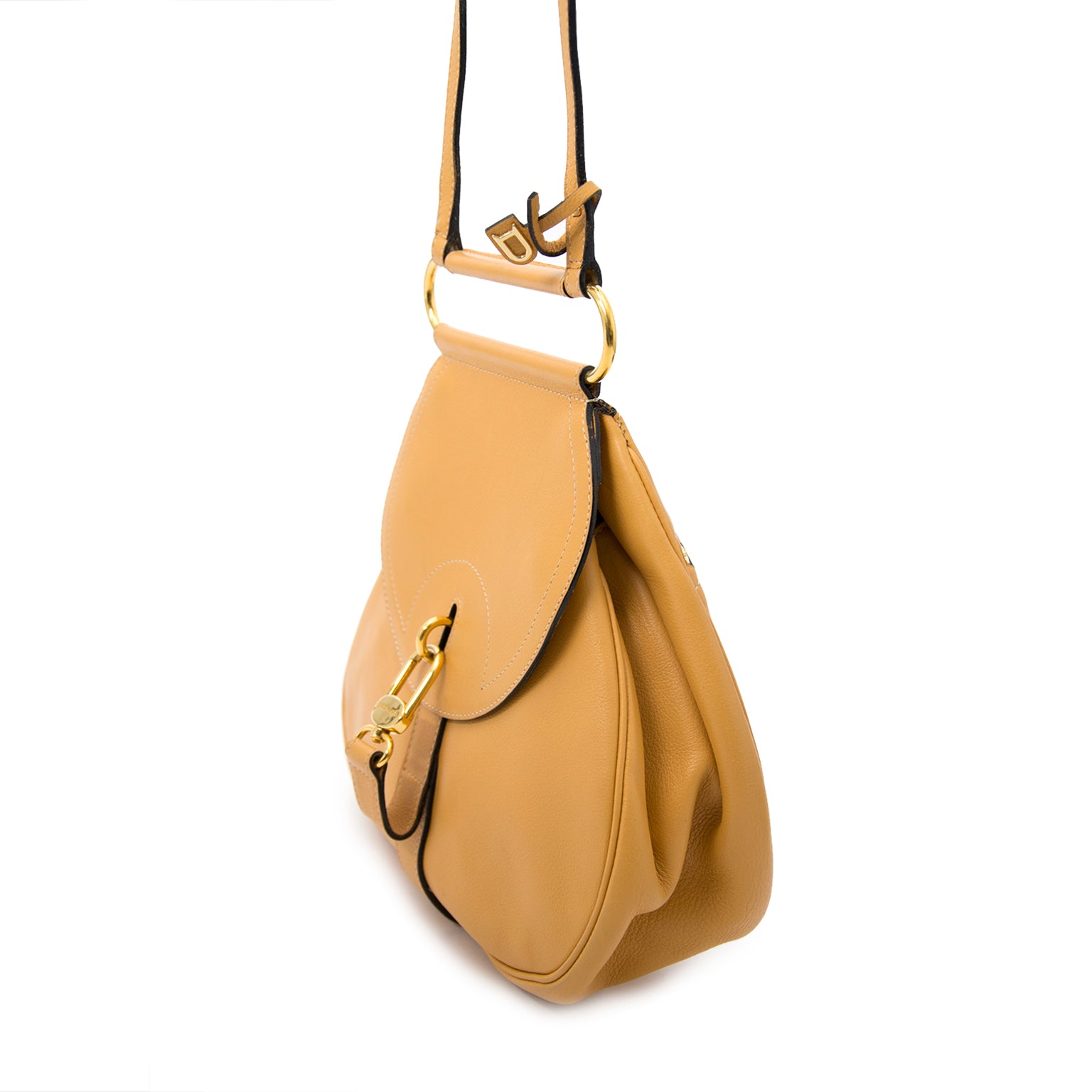 acheter en ligne chez labellov.com pour le meilleur prix Delvaux pm Ocher Cerceau crossbody bag