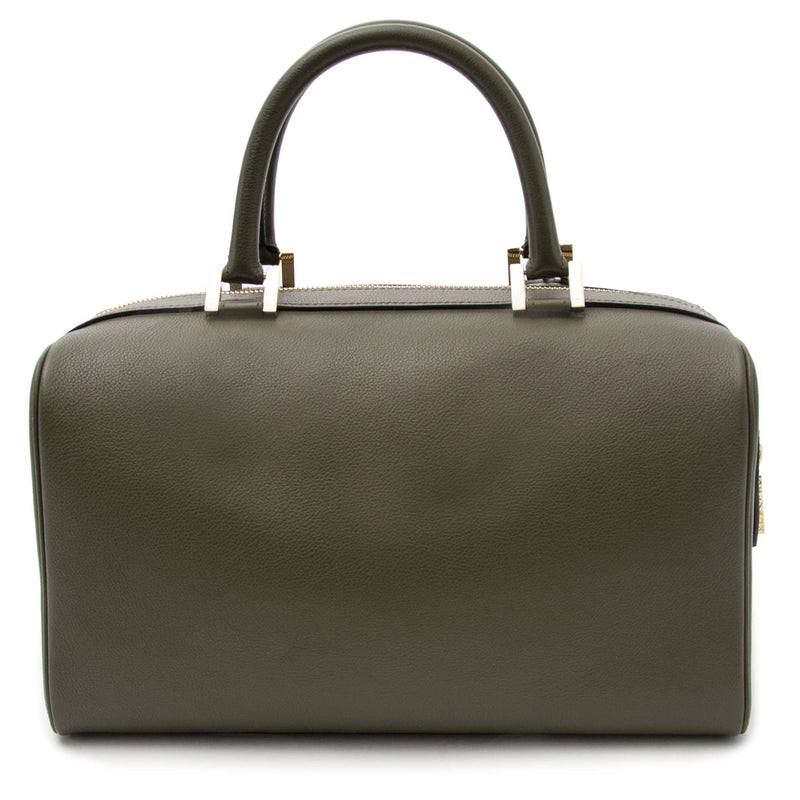 Buy your authentic Delvaux Louise Boston Allure PM Olive Green for the best price at Labellov