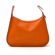Authentieke Delvaux Orange Shoulder Bag voor de juiste prijs bij LabelLOV vintage webshop. Veilig online winkelen. Luxe, vintage, mode. Antwerpen, België.