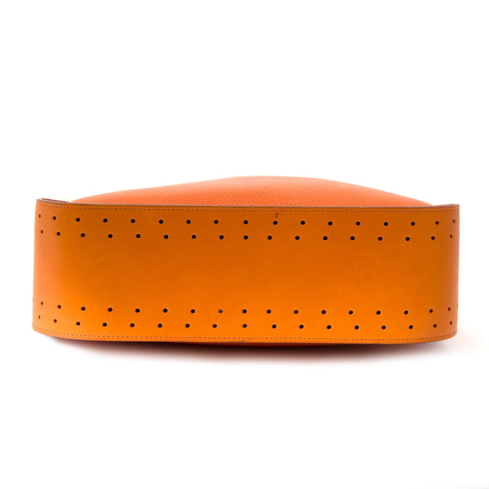 shop safe online secondhand designer Delvaux Orange Shoulder Bag