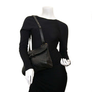 delvaux black ostrich chablis shoulder bag now for sale at labellov vintage fashion webshop belgium
