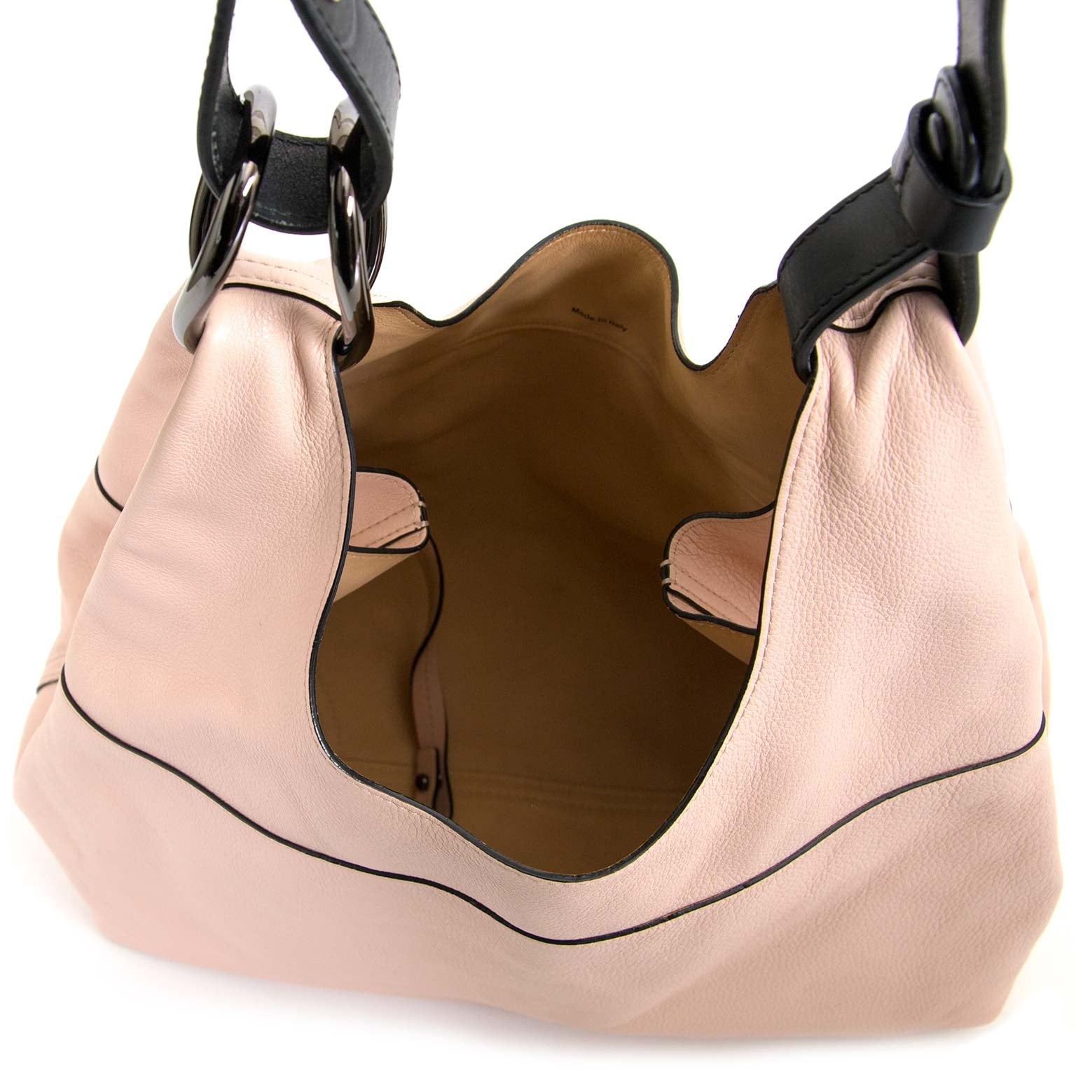 Delvaux Le Givry Blush and Black Shoulder Bag