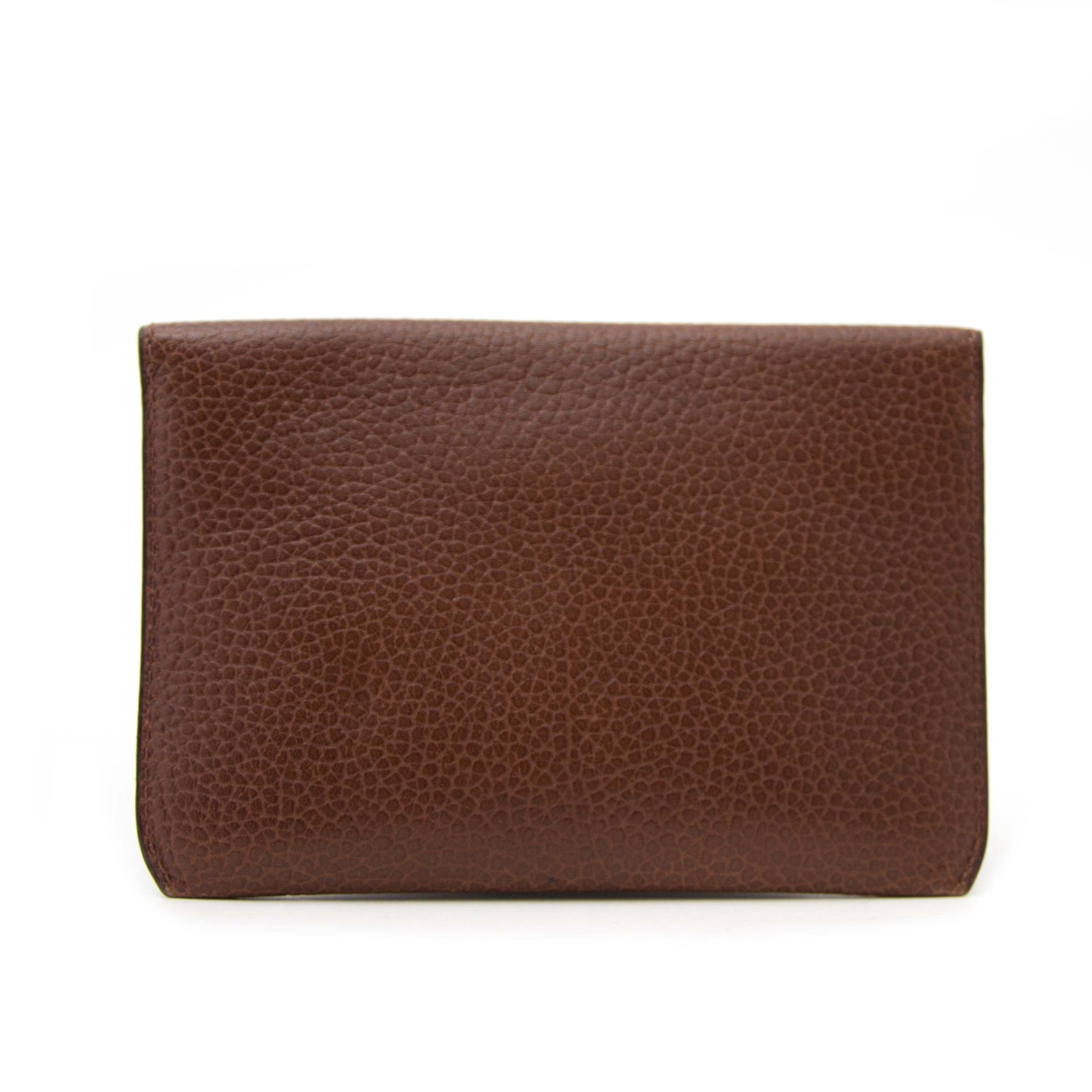 Petite pochette Delvaux marron