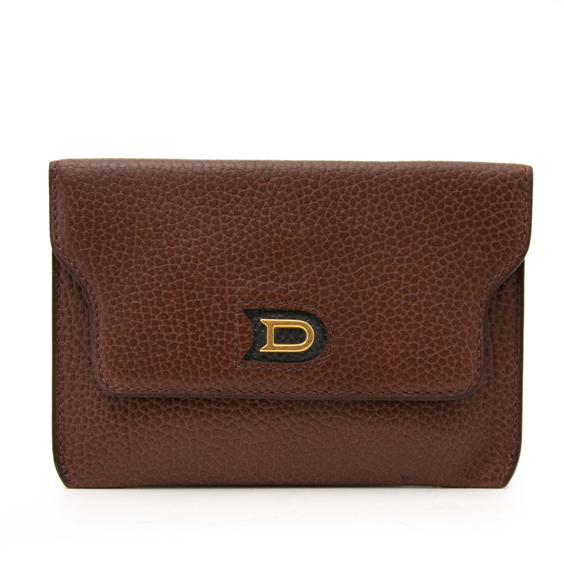 Petite pochette Delvaux marron
