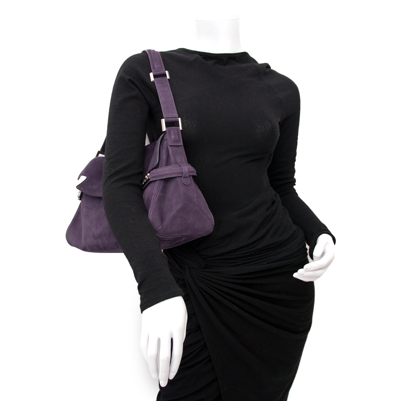 Delvaux Purple Tempète Shoulder Bag
