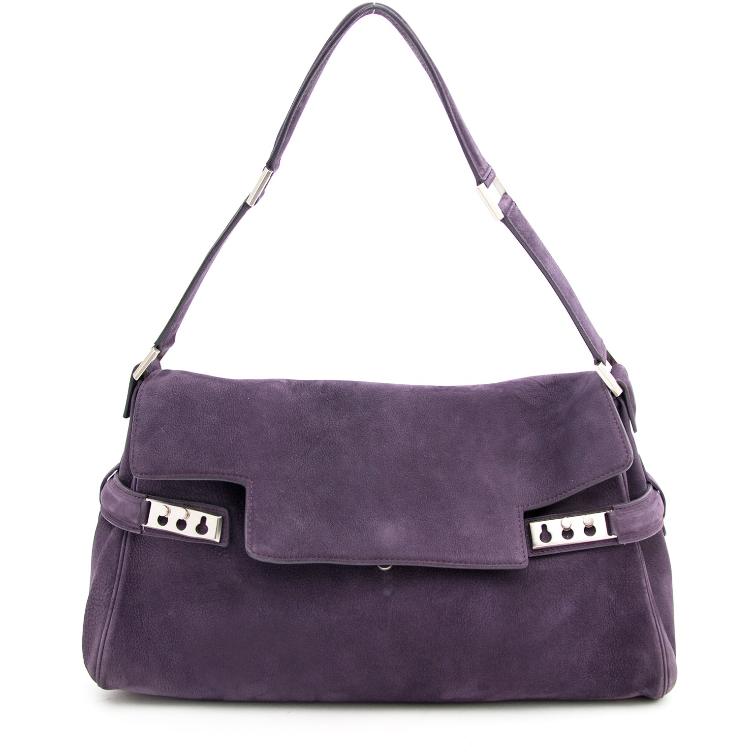 Delvaux Purple Tempète Shoulder Bag