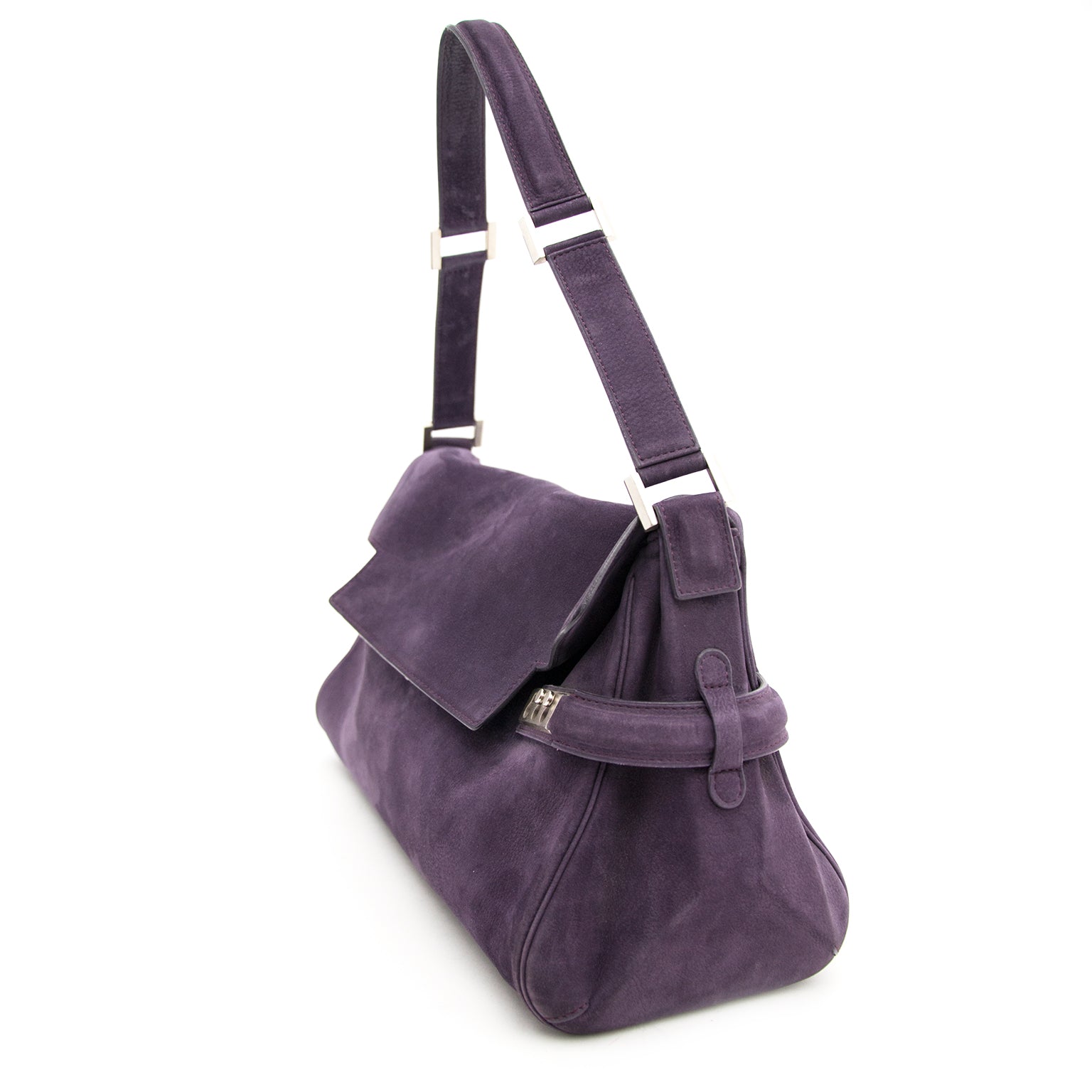 Delvaux Purple Tempète Shoulder Bag
