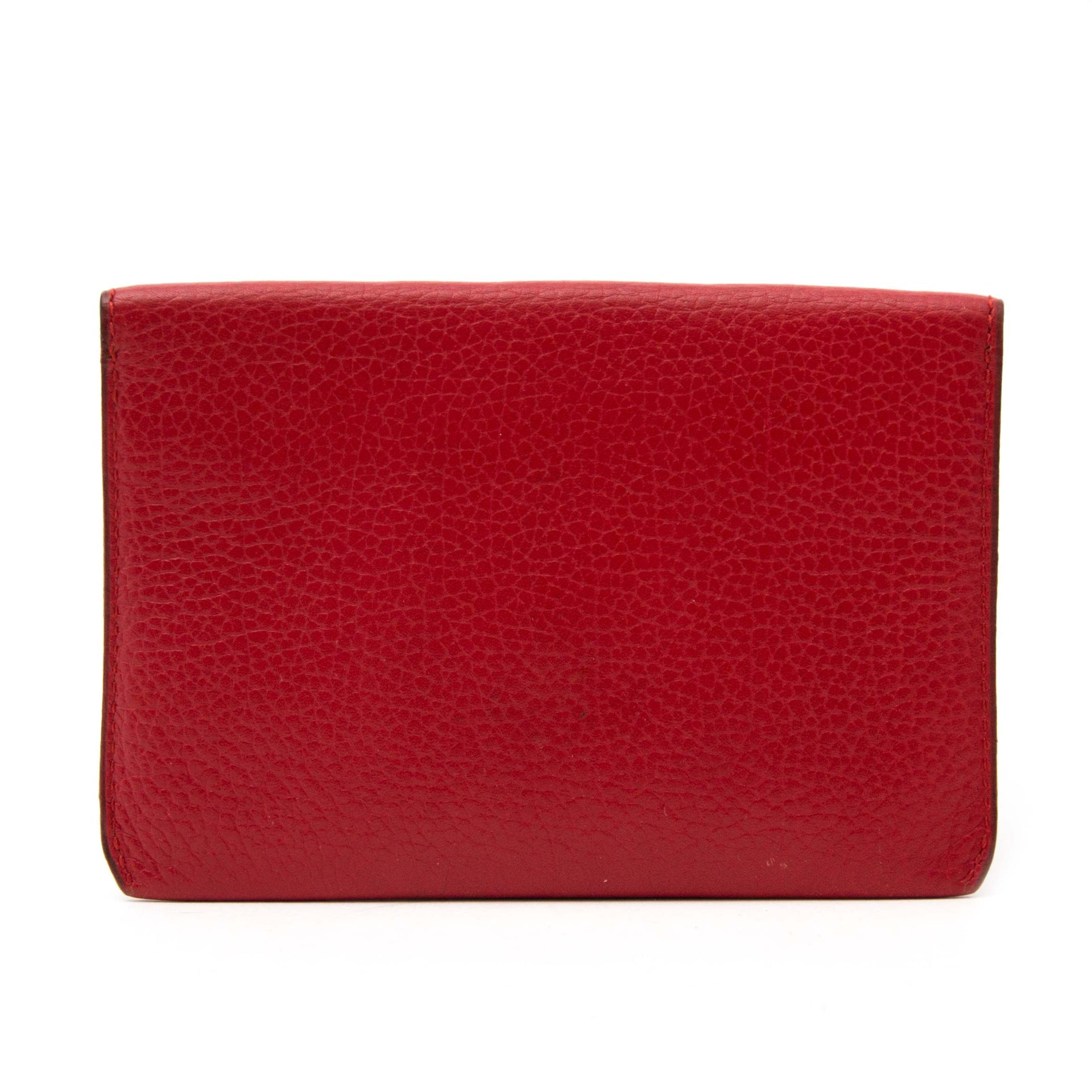 Porte-monnaie Delvaux rouge