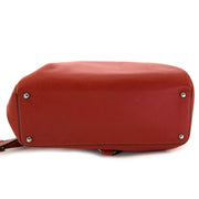 buy and sell second hand Deux De Delvaux Red Leather Backpack at labellov vintage online shop