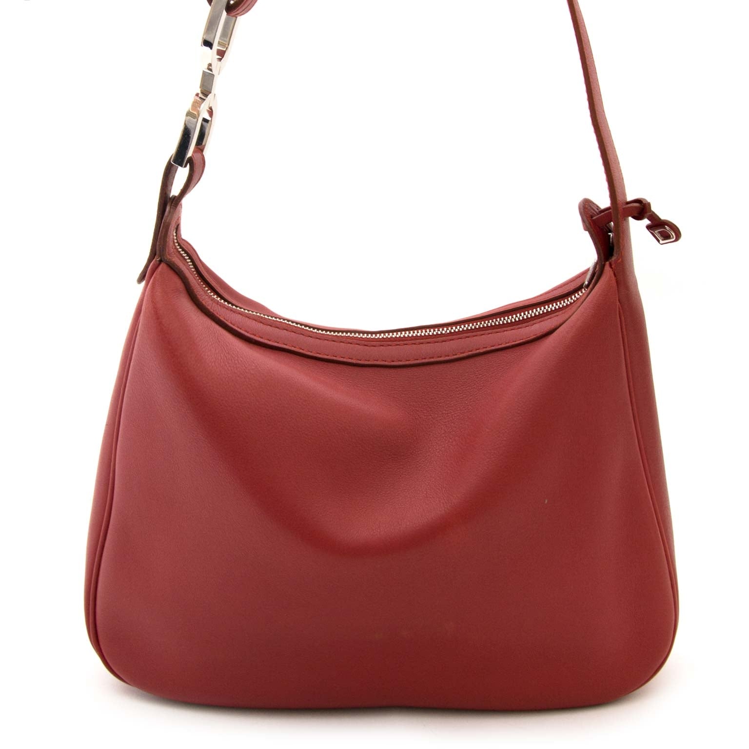 secondhand Delvaux Red Leather Shoulder Bag for sale at labellov.com