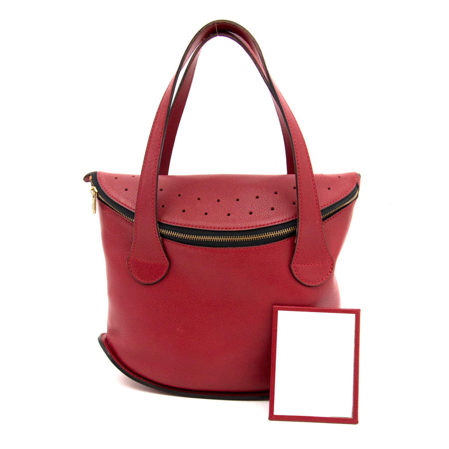 Koop uw Delvaux Modele Depose Deep Red Bag aan de beste prijs