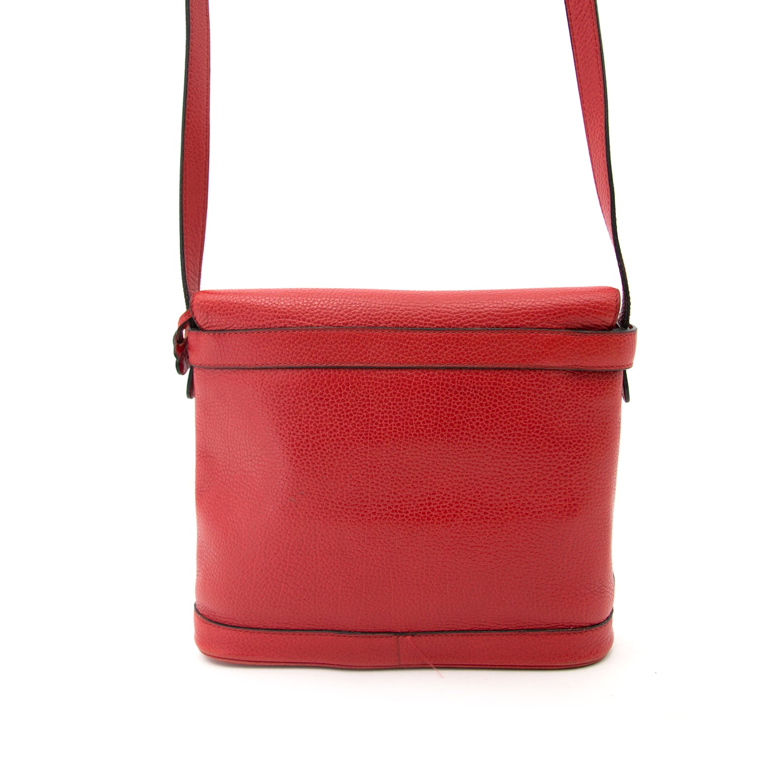 Delvaux Red Leather Cross Body Bag kopen en verkopen online