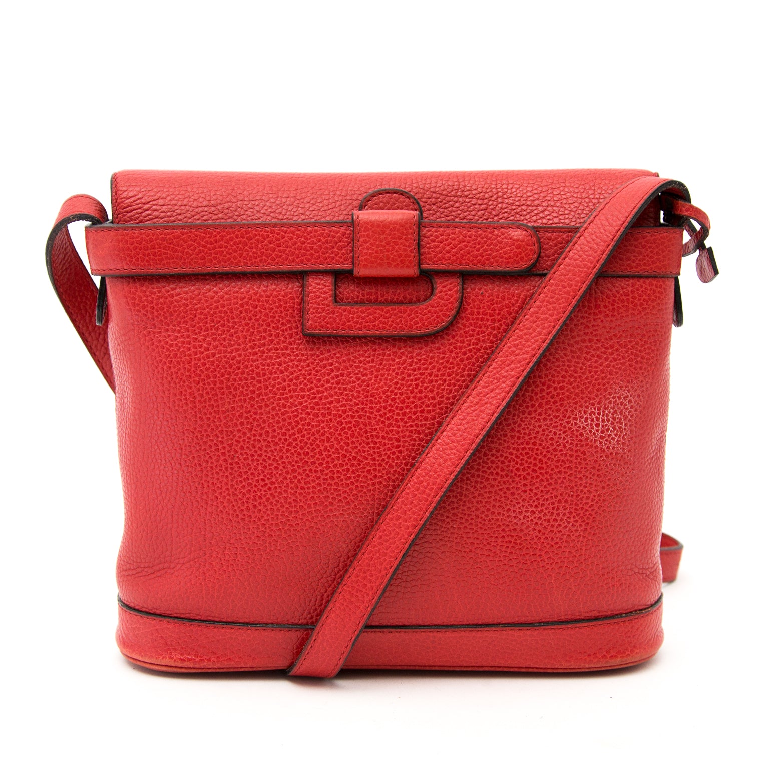 Delvaux Red Leather Cross Body Bag aan de beste prijs te koop online bij Labellov