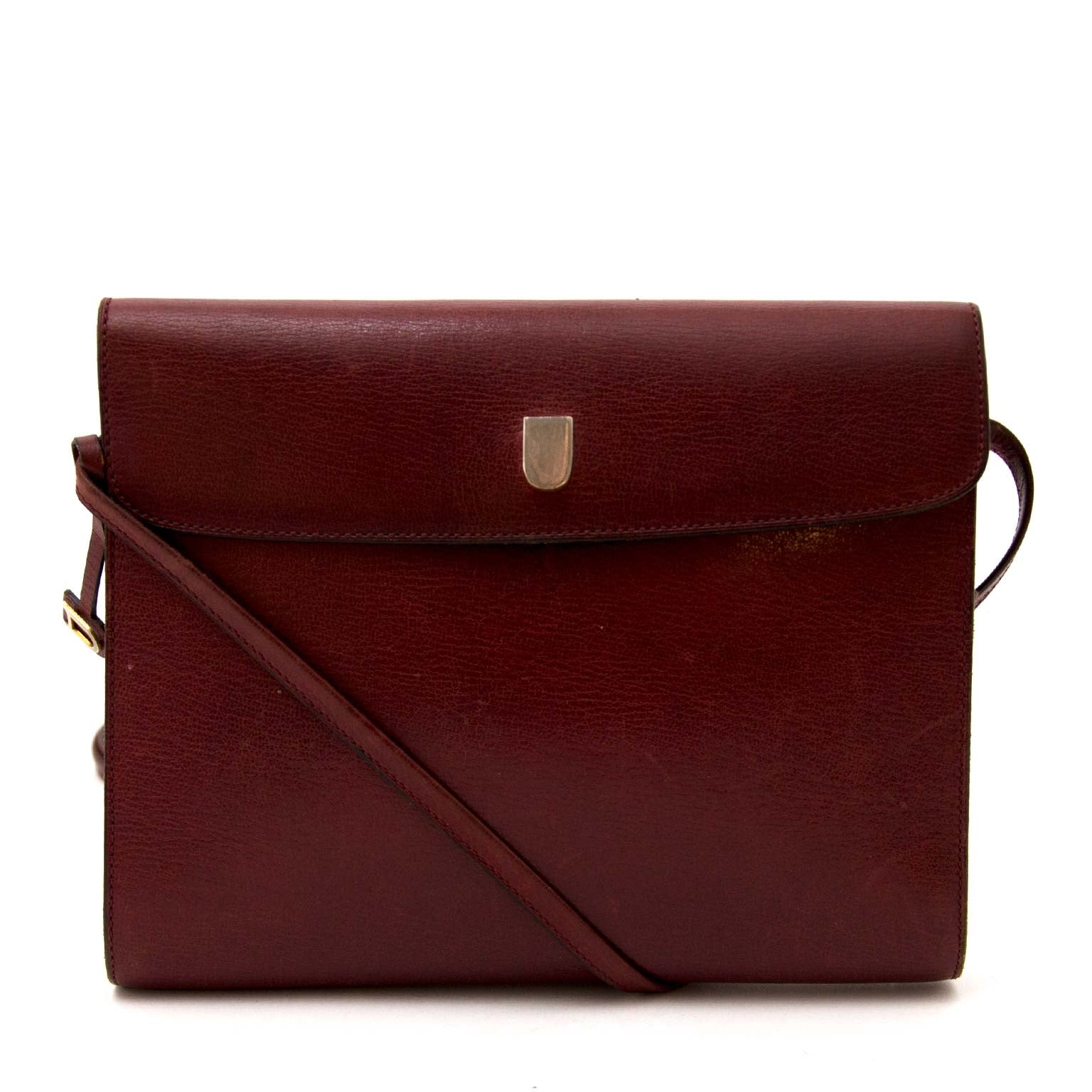 shop safe online secondhand Delvaux Vintage Bordeaux Cross Body Bag