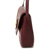 Delvaux Bordeaux Leather Crossbody Bag vintage brand bags online for the best price