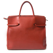 Deux De Delvaux Rusty Red Shopper