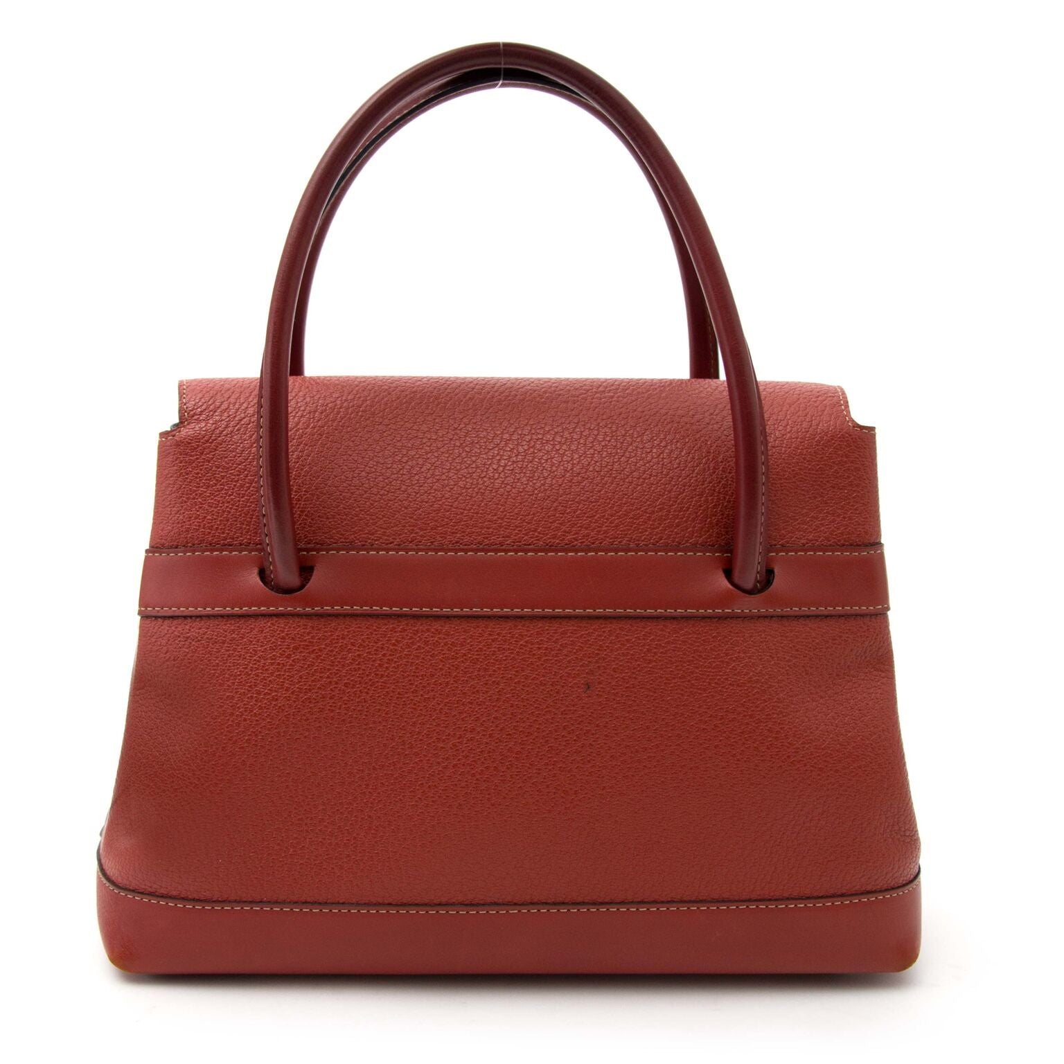 Prachtige vintage preloved red Delvaux handtas