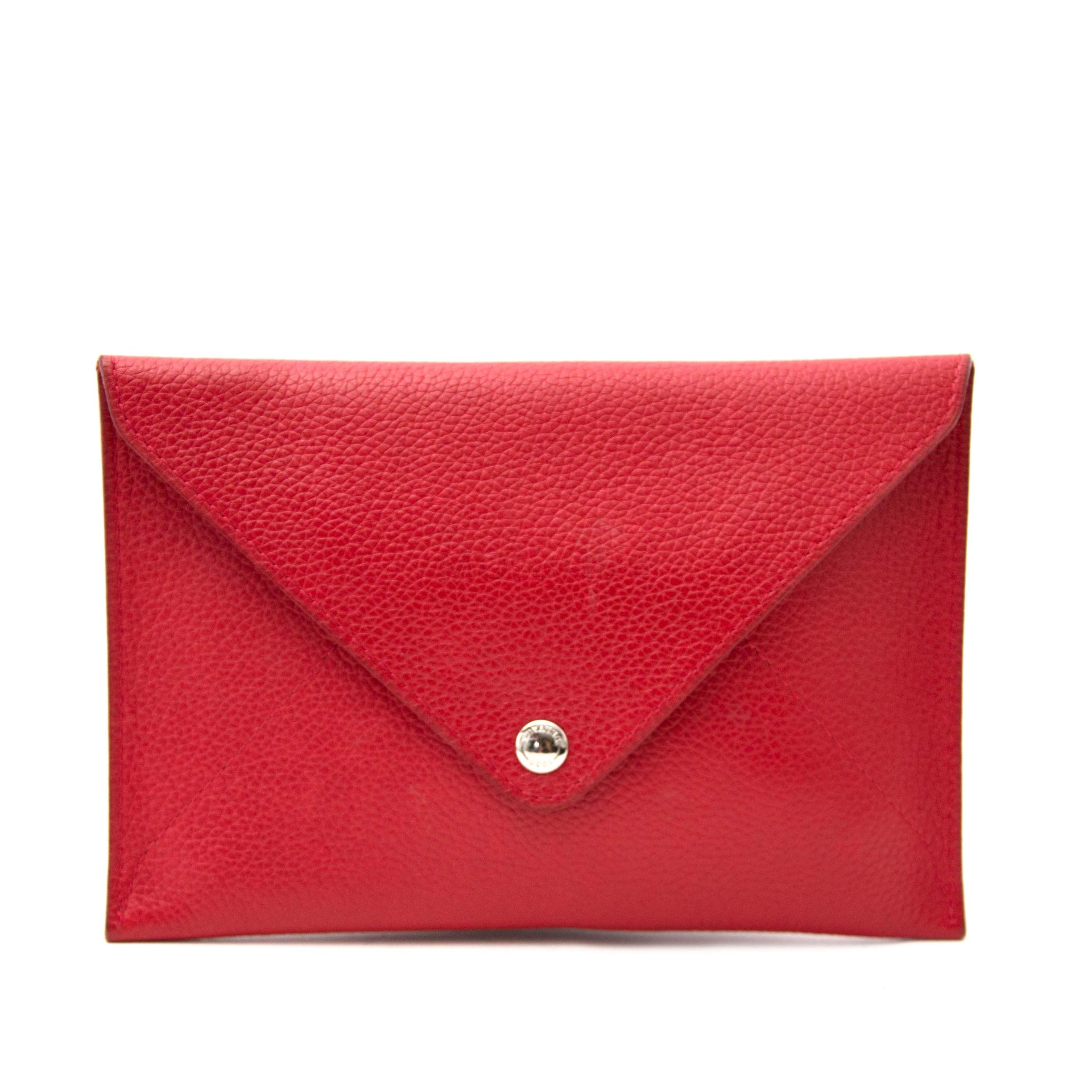 koop nu veilig en online tweedehands Delvaux Red Enveloppe Wallet op labellov.com