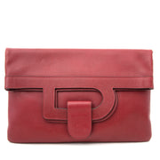Bent u opzoek naar een Bordeaux Delvaux Rode Overslag Clutch handtas