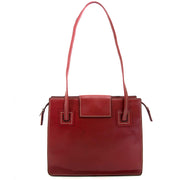 Delvaux Red Leather Shoulder Bag pour le meilleur prix chez labellov à Anvers
