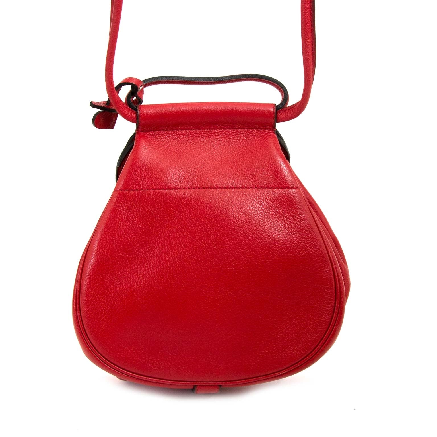delvaux mini red cerceau crossbody bag now for sale at labellov vintage fashion webshop belgium