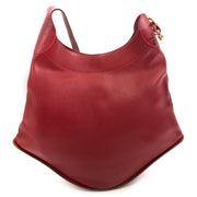 delvaux red satan shoulder bag now for sale at labellov vintage fashion webshop belgium