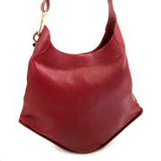delvaux red satan shoulder bag now for sale at labellov vintage fashion webshop belgium