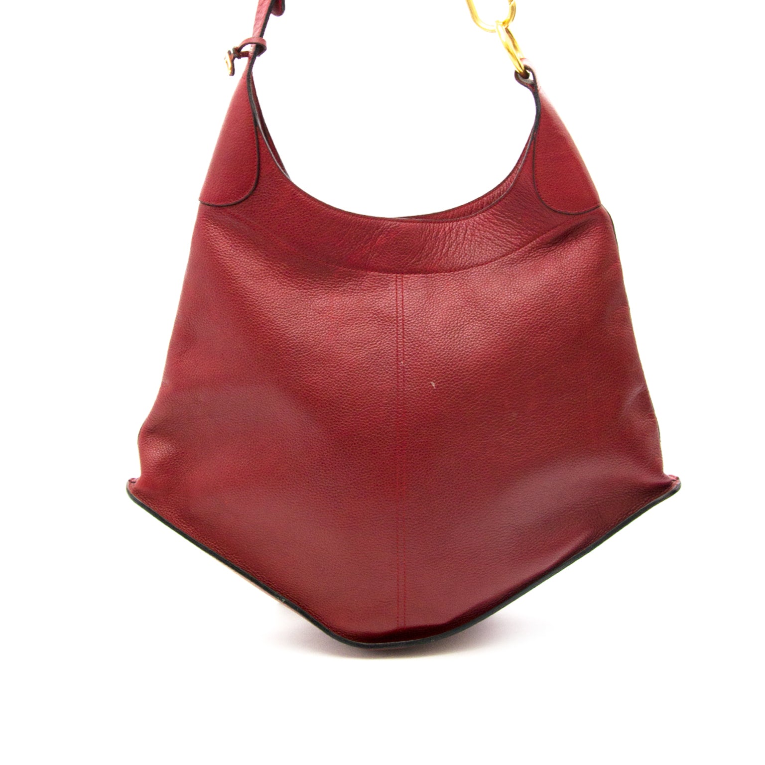 100% authentic Delvaux Bordeaux Satan Shoulder Bag for the best price online