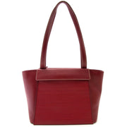 acheter en ligne Delvaux Bordeaux Toile De Cuire Shoulder Bag