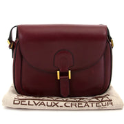 achetez et vendez seconde main Delvaux Red Leather Shoulder Bag chez labellov vintage boutique de mode en ligne