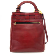Delvaux Red Leather Bucket Bag