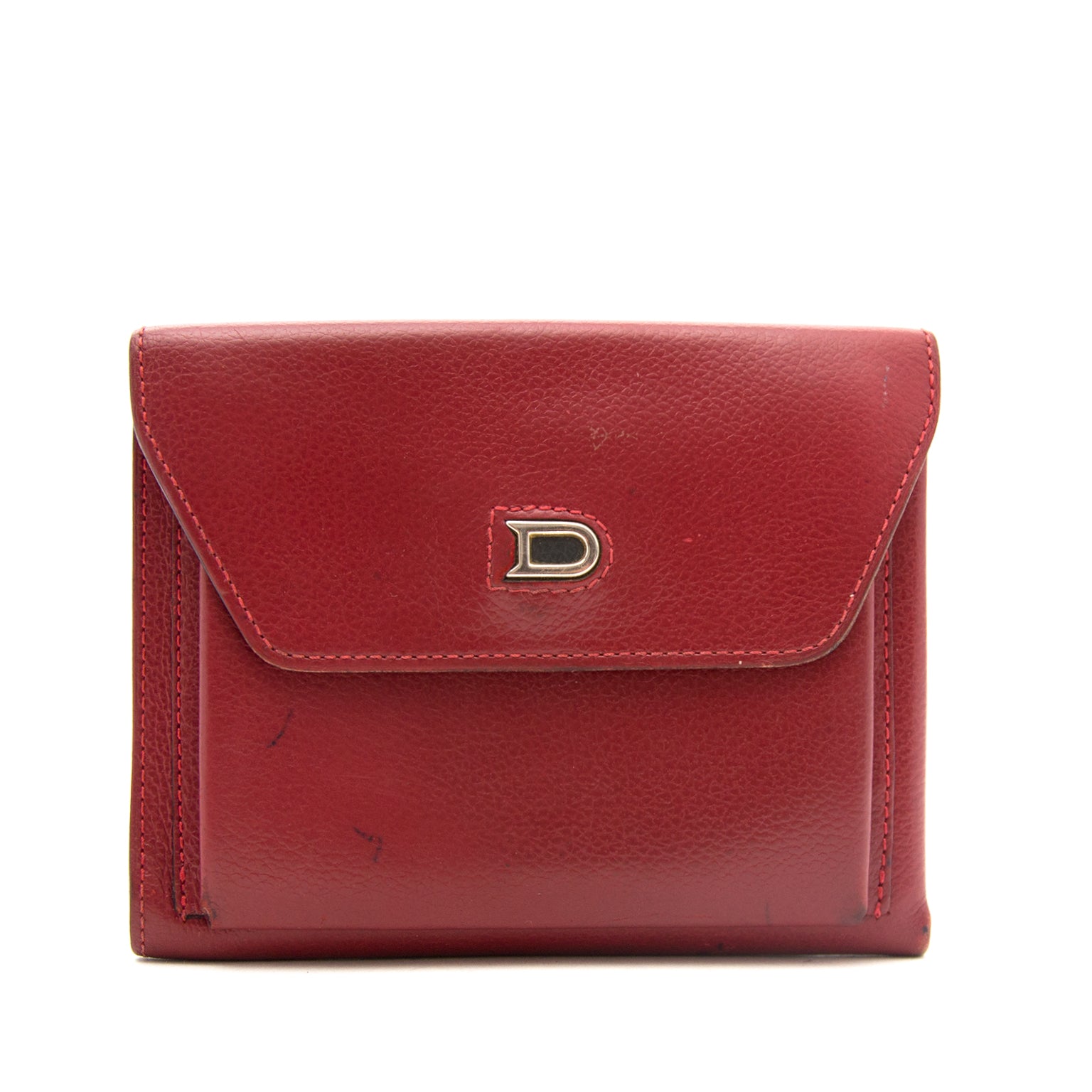 delvaux diabolo rood geldbeugeltje in perfecte staat online webshop labellov