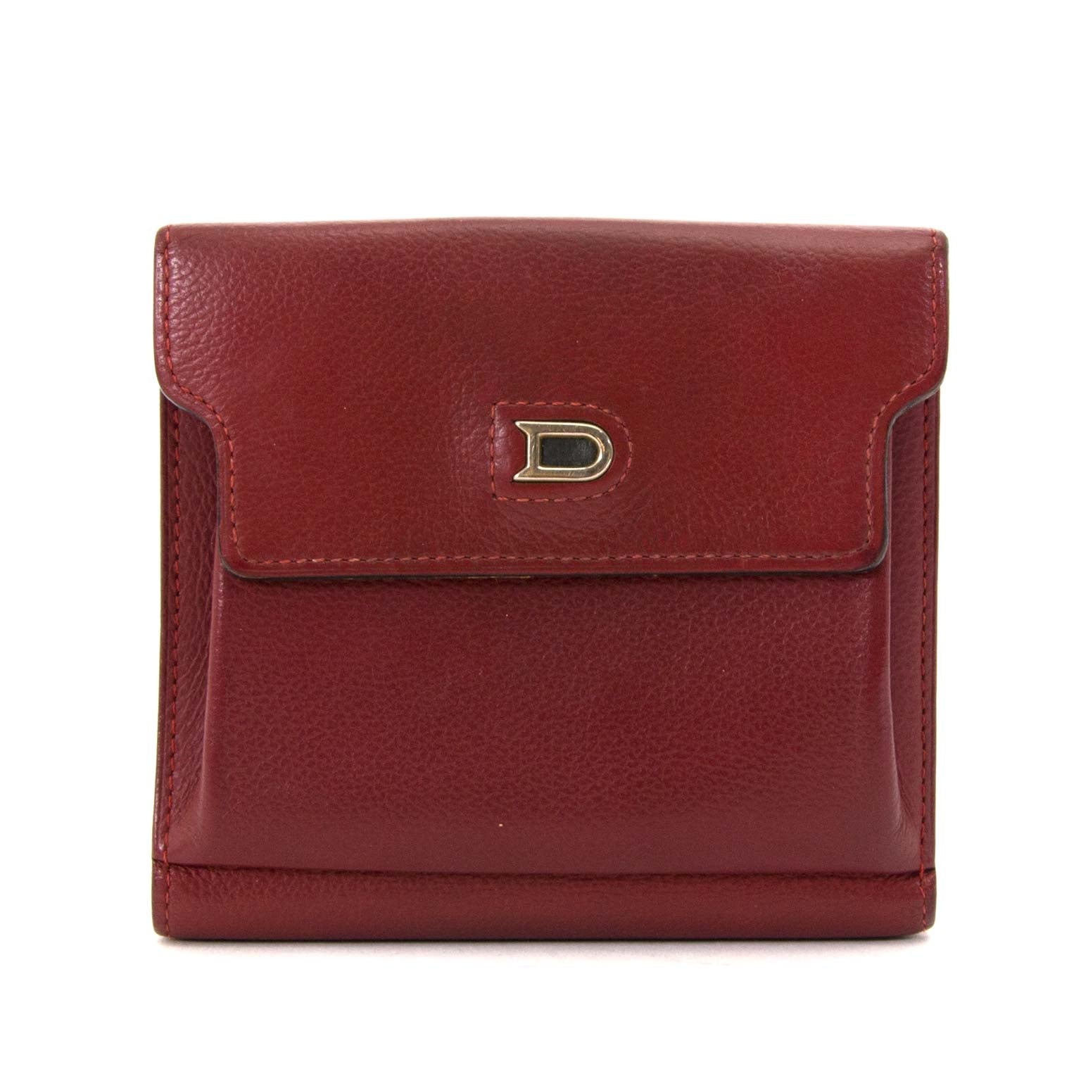 delvaux bordeaux wallet now for sale at labellov vintage fashion webshop belgium