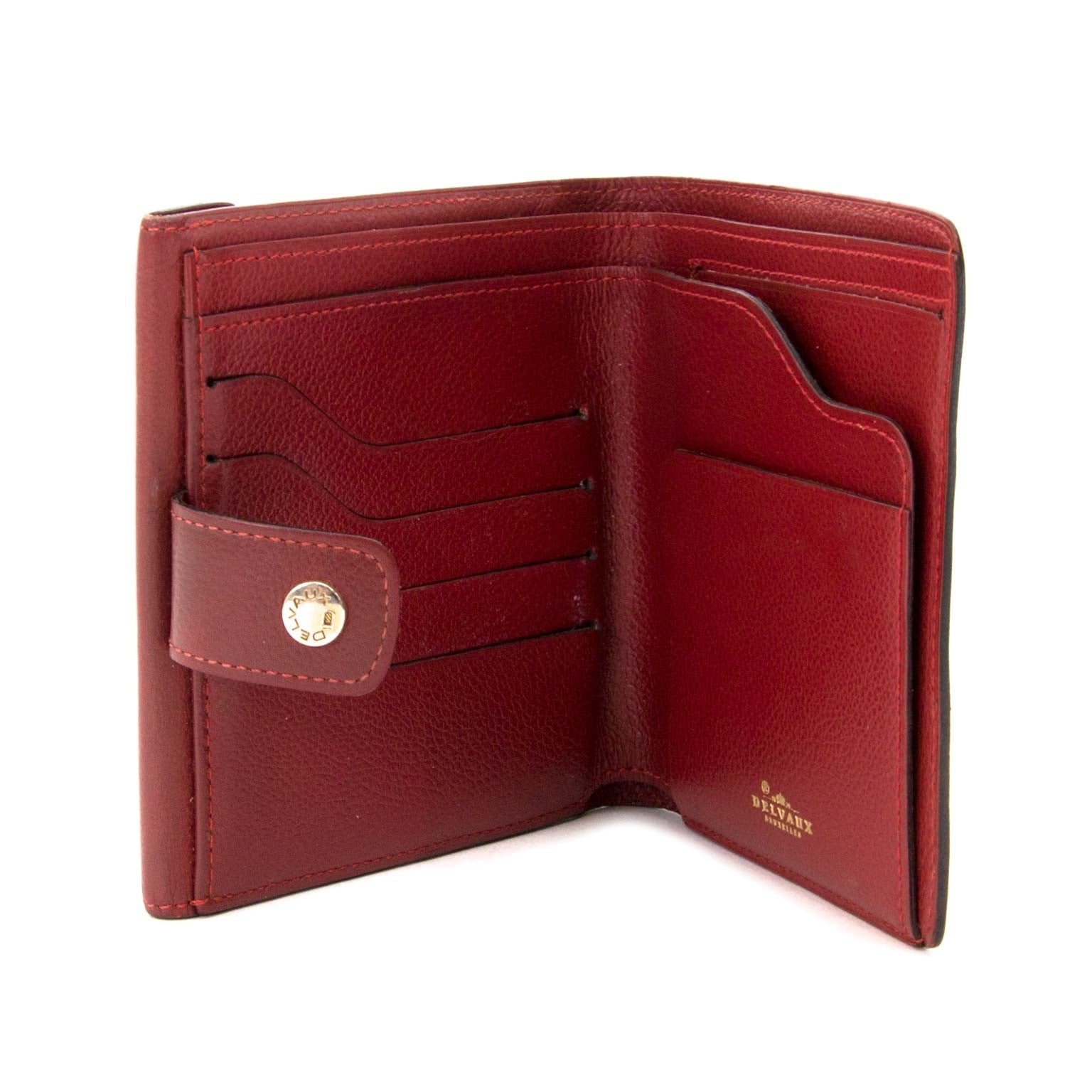 delvaux bordeaux wallet now for sale at labellov vintage fashion webshop belgium