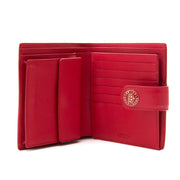 Delvaux Red Leather Wallet for sale online at Labellov