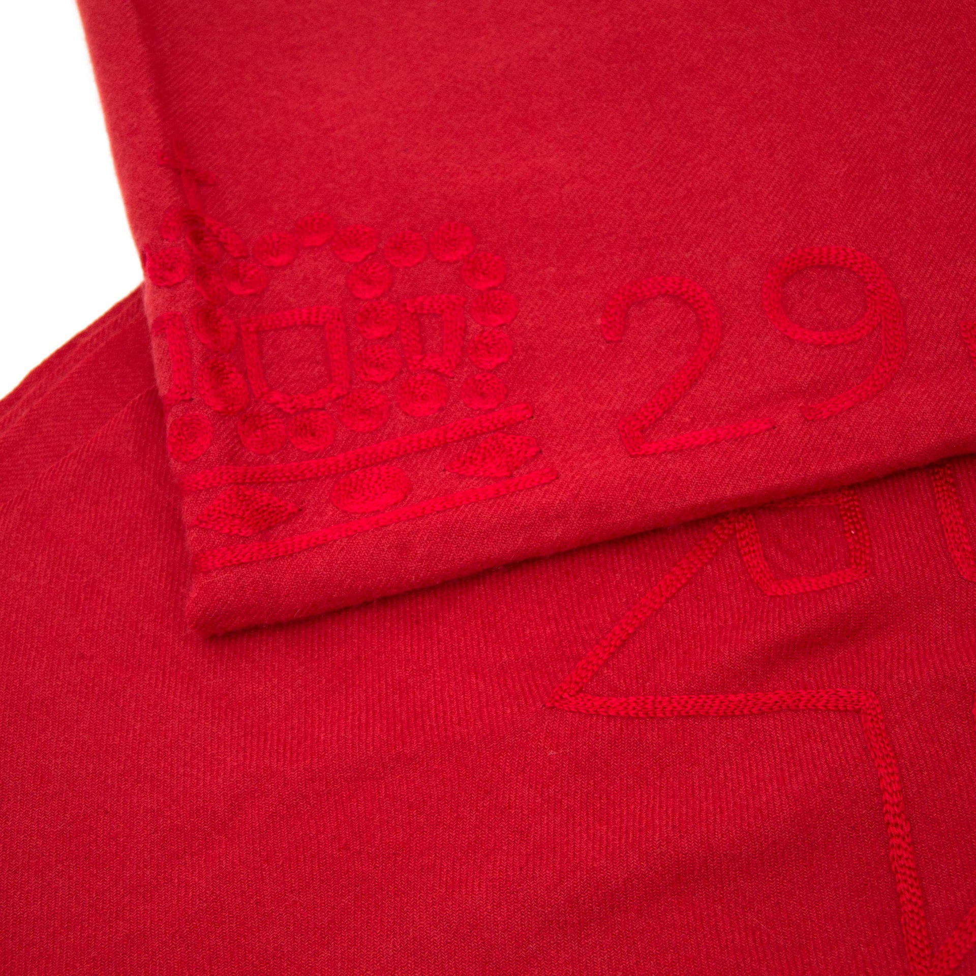 acheter en ligne pour le meilleur prix Delvaux Red Cashmere Scarf