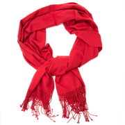 koop veilig online jouw tweedehands Delvaux Red Cashmere Scarf