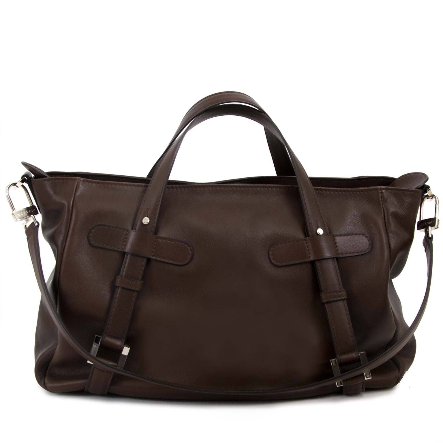 Delvaux Brown Saint Germain Bag now for sale at labellov vintage fashion webshop belgium