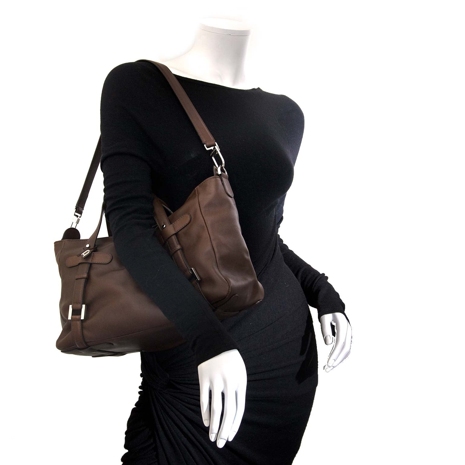 Delvaux Brown Saint Germain Bag now for sale at labellov vintage fashion webshop belgium