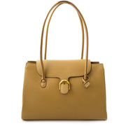 koop veilig online tweedehands Delvaux Delvaux Sand Cabriolet Handbag