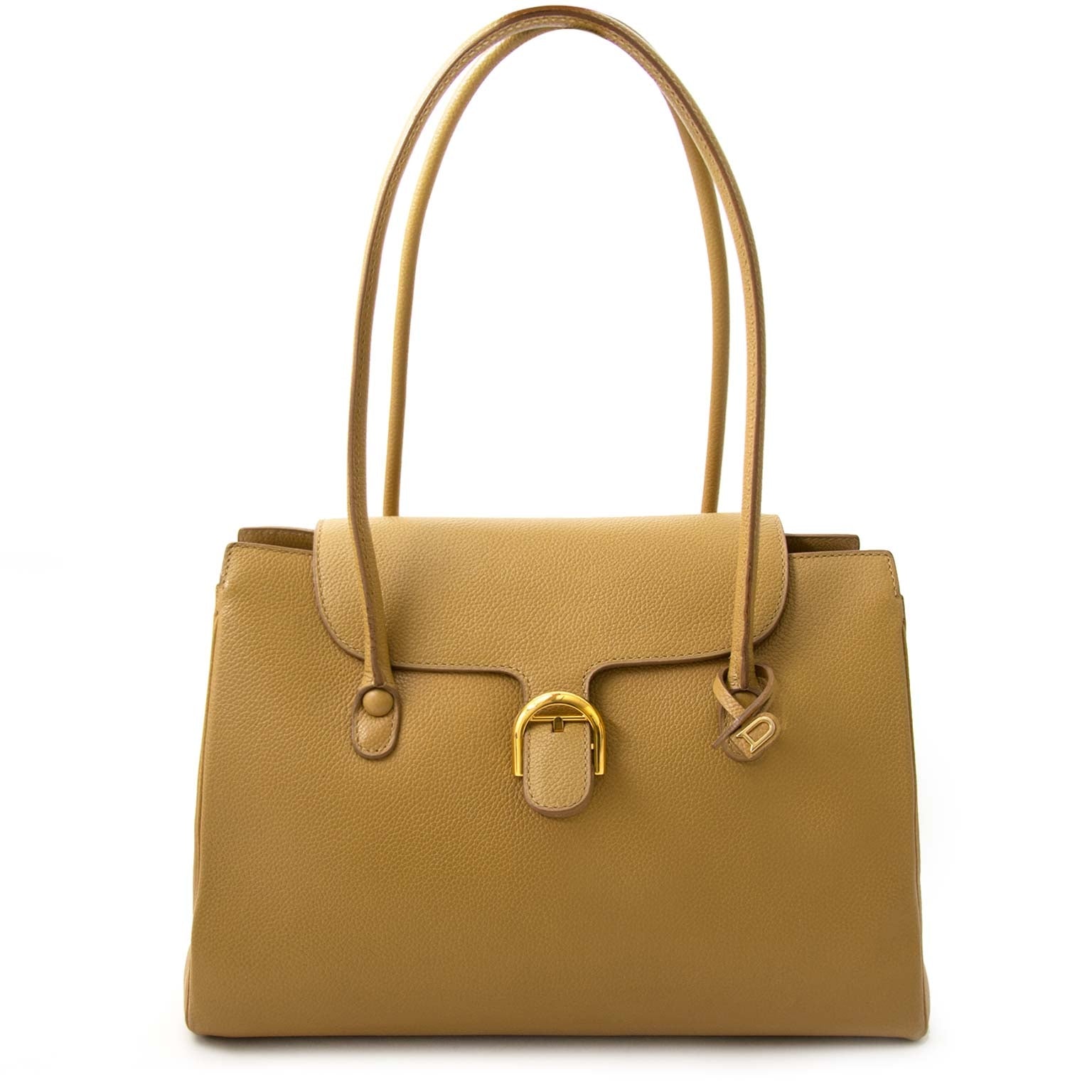 koop veilig online tweedehands Delvaux Delvaux Sand Cabriolet Handbag