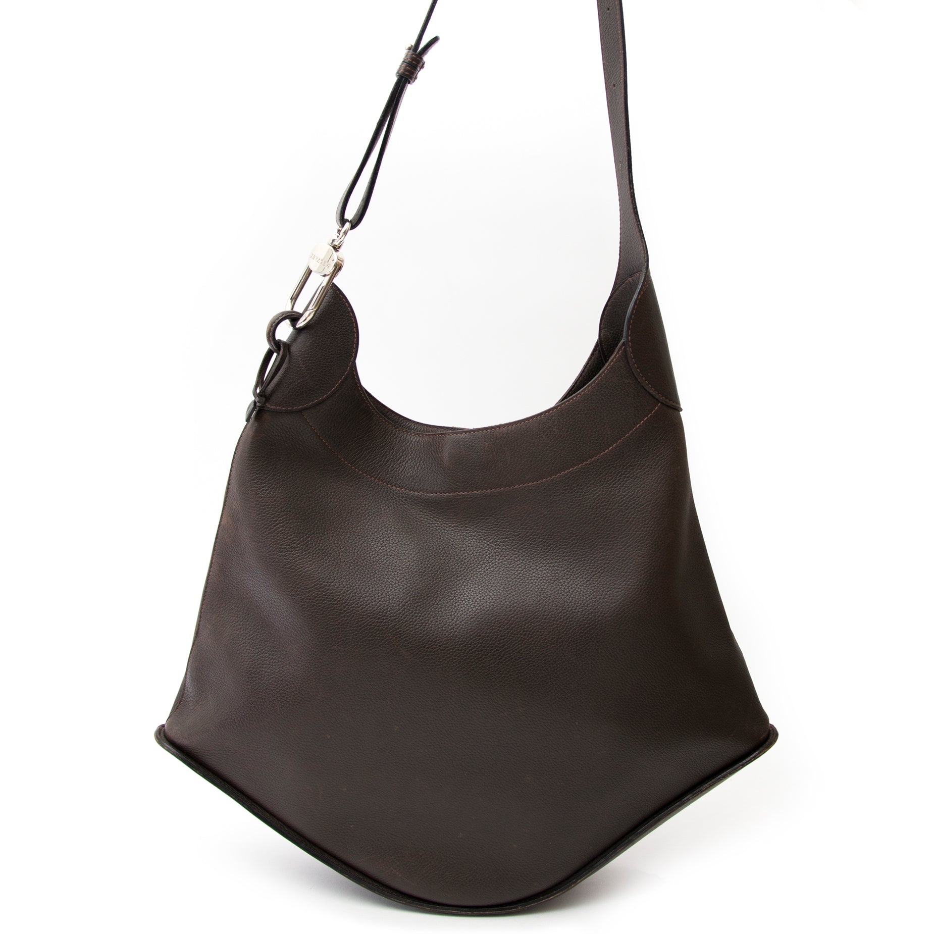 koop online aan de beste prijs Delvaux Brown Satan Shoulderbag