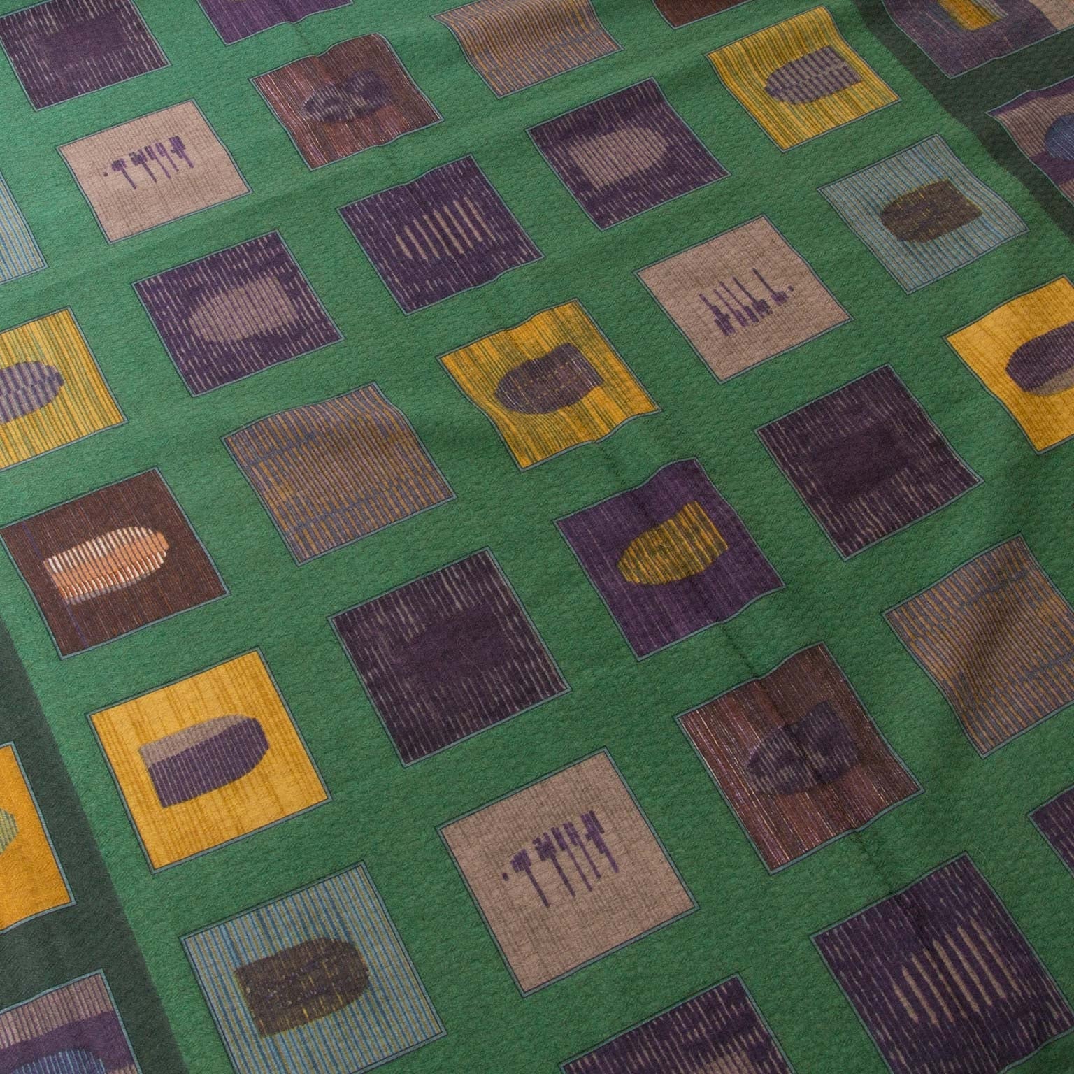 Delvaux Green Cashmere 'D' Scarf now for sale at labellov vintage fashion webshop belgium