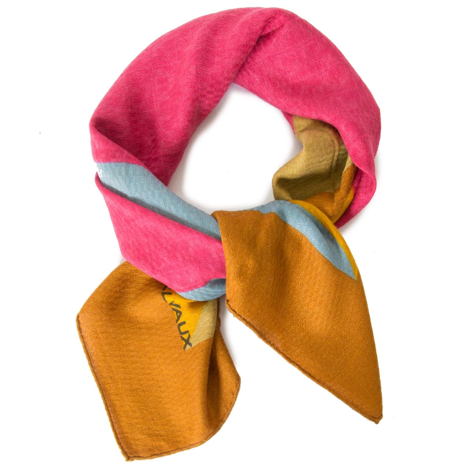 Delvaux Multicolor Cashmere Scarf now for sale at labellov vintage fashion webshop belgium