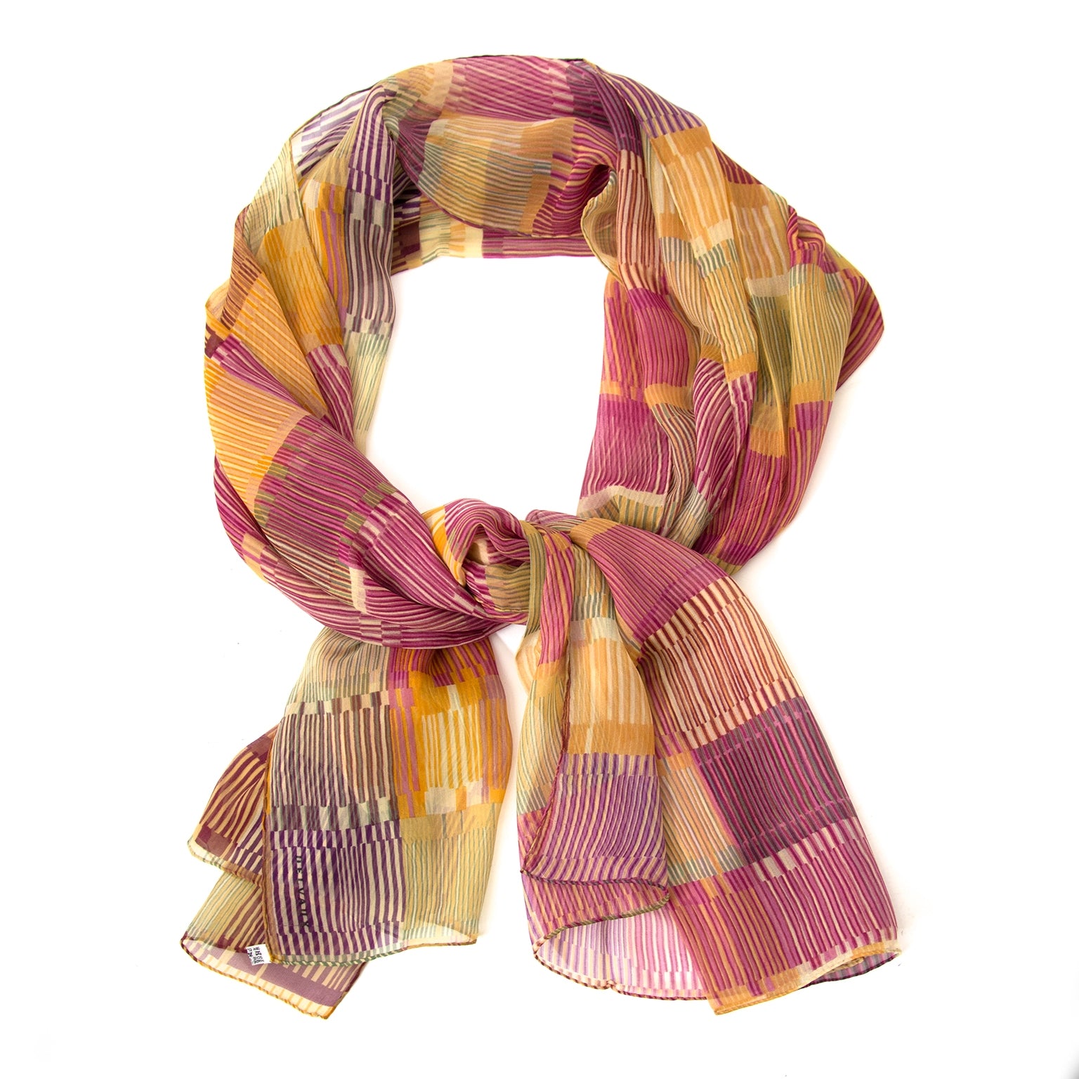 Buy authentic delvaux multicolor silk scarves at labellov vintage fashion webshop belgium